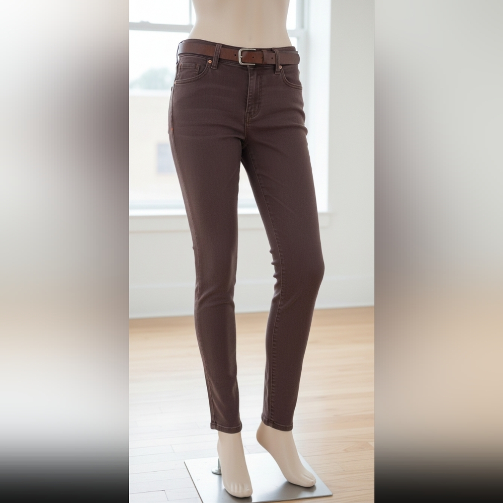 Democracy Women's Skinny Jeans in Brown